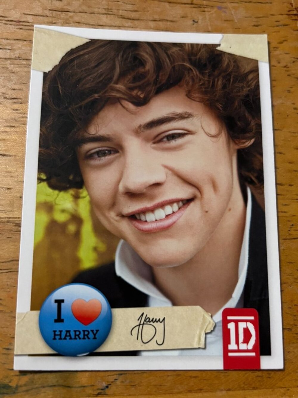 Official One Direction Trading Card Set Harry #11